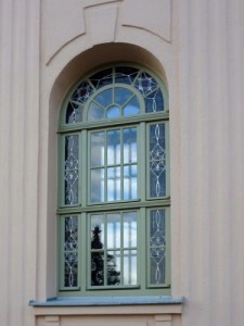 Fenster mit Bleiverglasung